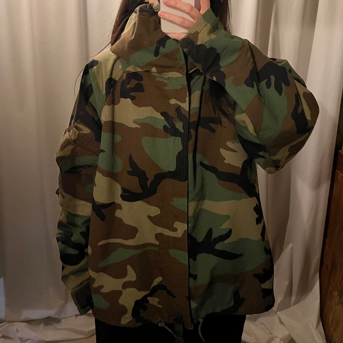 미군1세대 밀리터리 카모 후드 자켓 상품이미지2