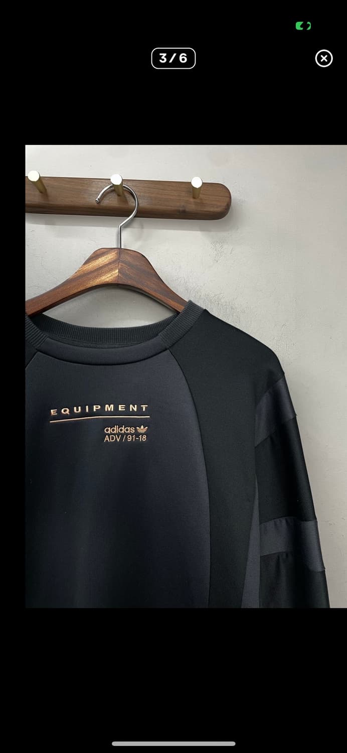 아디다스 블랙 이큅먼트 맨투맨 A2407 상품이미지3