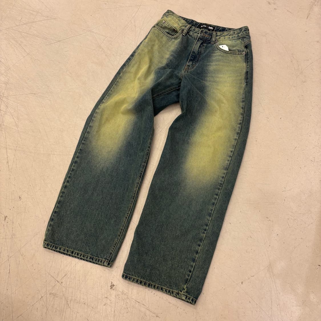 빈티지 워싱 와이드 데님 팬츠 상품이미지1