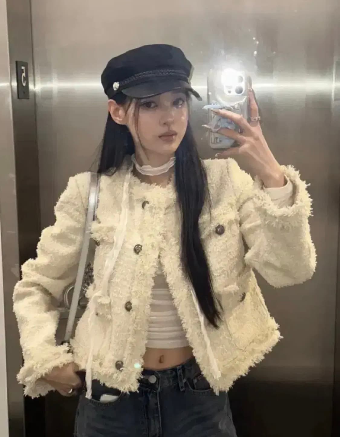 카키포인트 트위드 상품이미지3