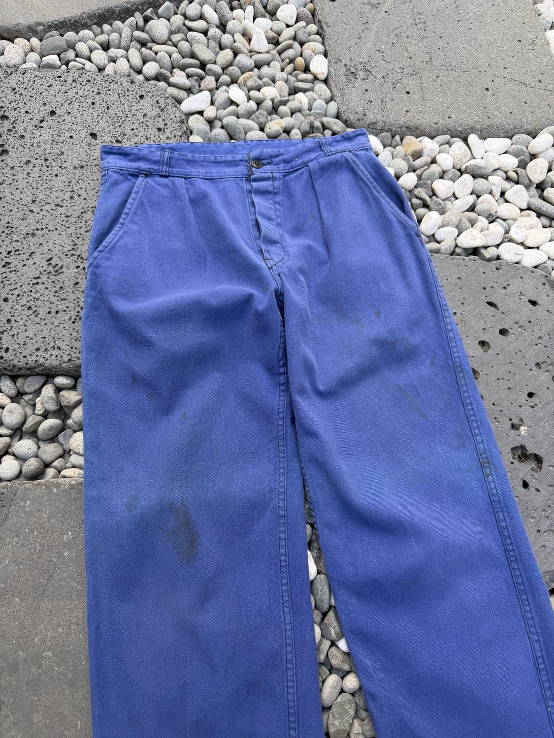 1960s FADED WASHED BLUE FRENCH 프렌치워크팬츠 상품이미지6