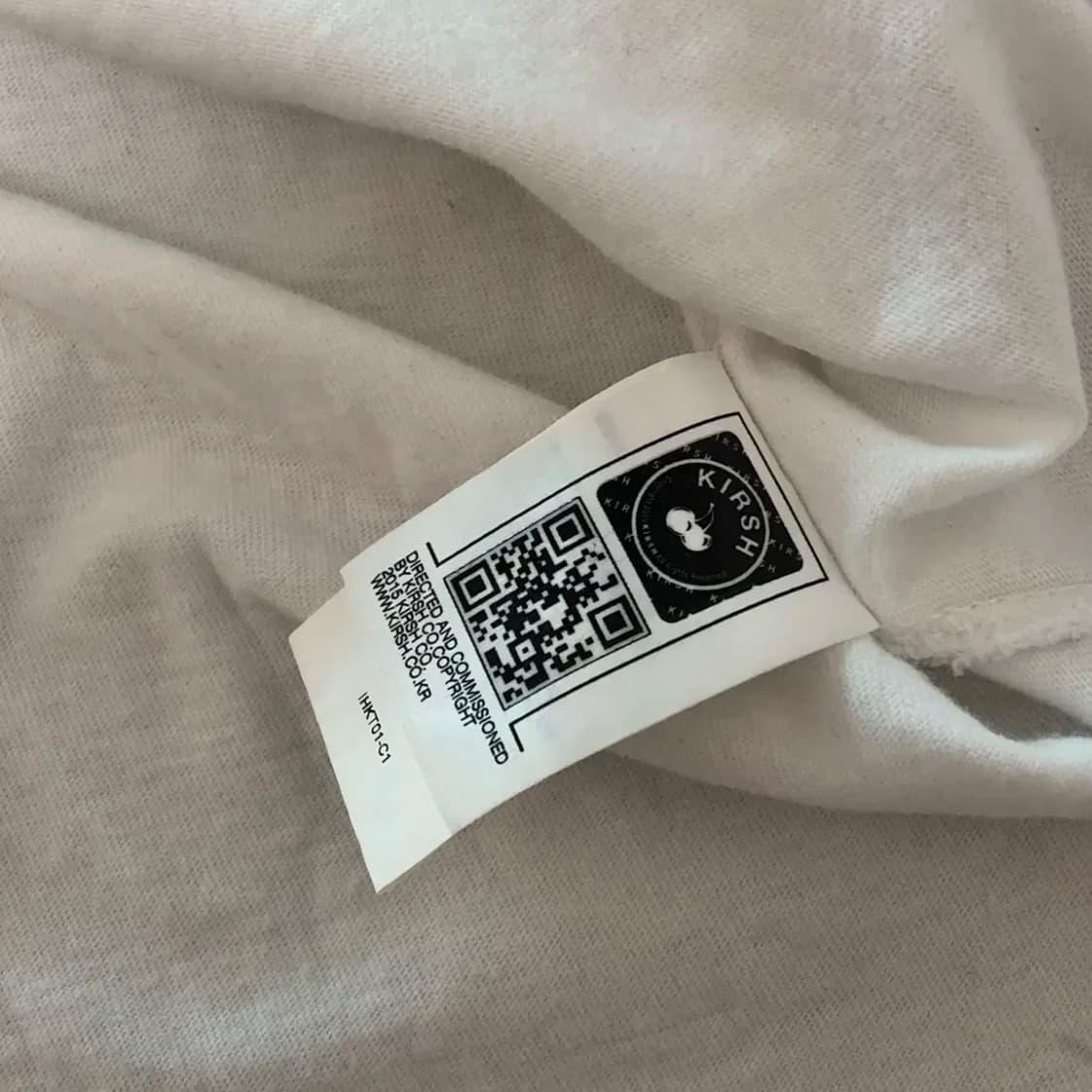 키르시 빅 체리 로고 반팔 티셔츠 아이보리 상품이미지5