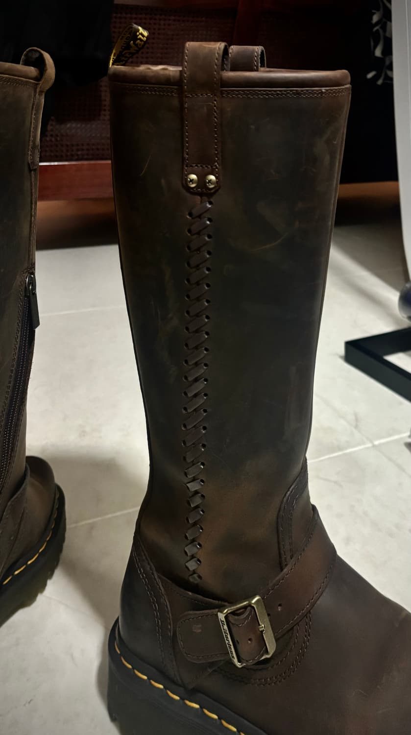 닥터마틴 애니스톤 니하이 브라운   BRW / 41871200 상품이미지5