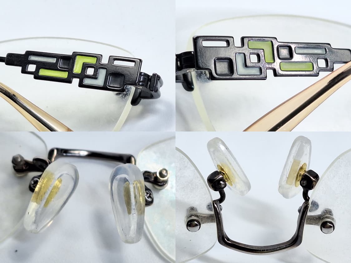 일본 빈티지 실버 무테 안경 클래식 미니멀 안경테 아이웨어 수입 깔끔한  상품이미지4