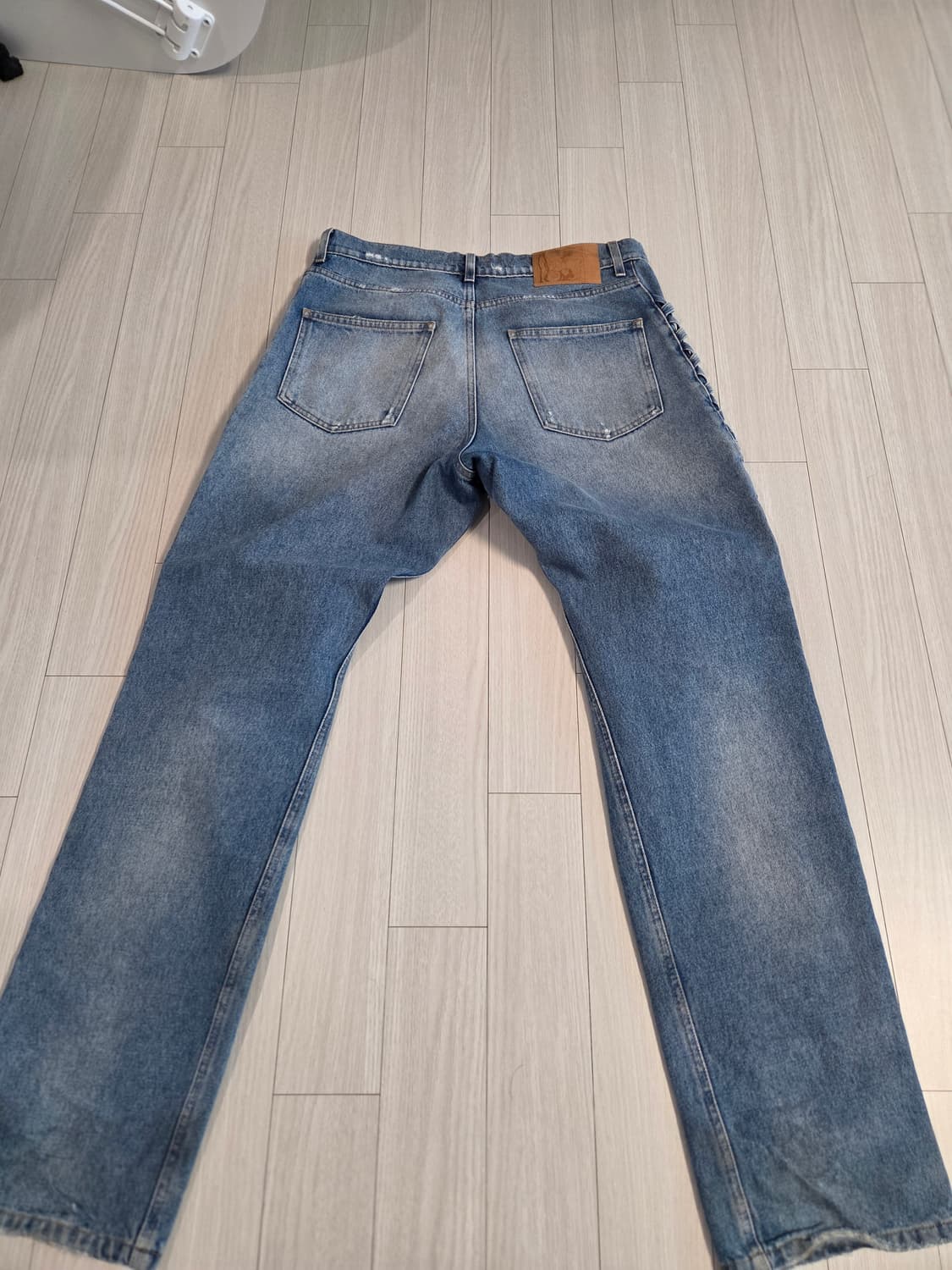 마틴로즈 크로스 해치 미드블루 데님 상품이미지3