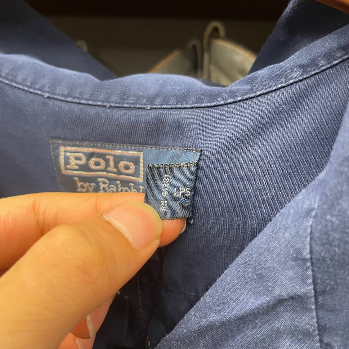 90s 폴로 랄프로렌 Cald Well 오픈 카라 반팔셔츠 네이비 상품이미지6