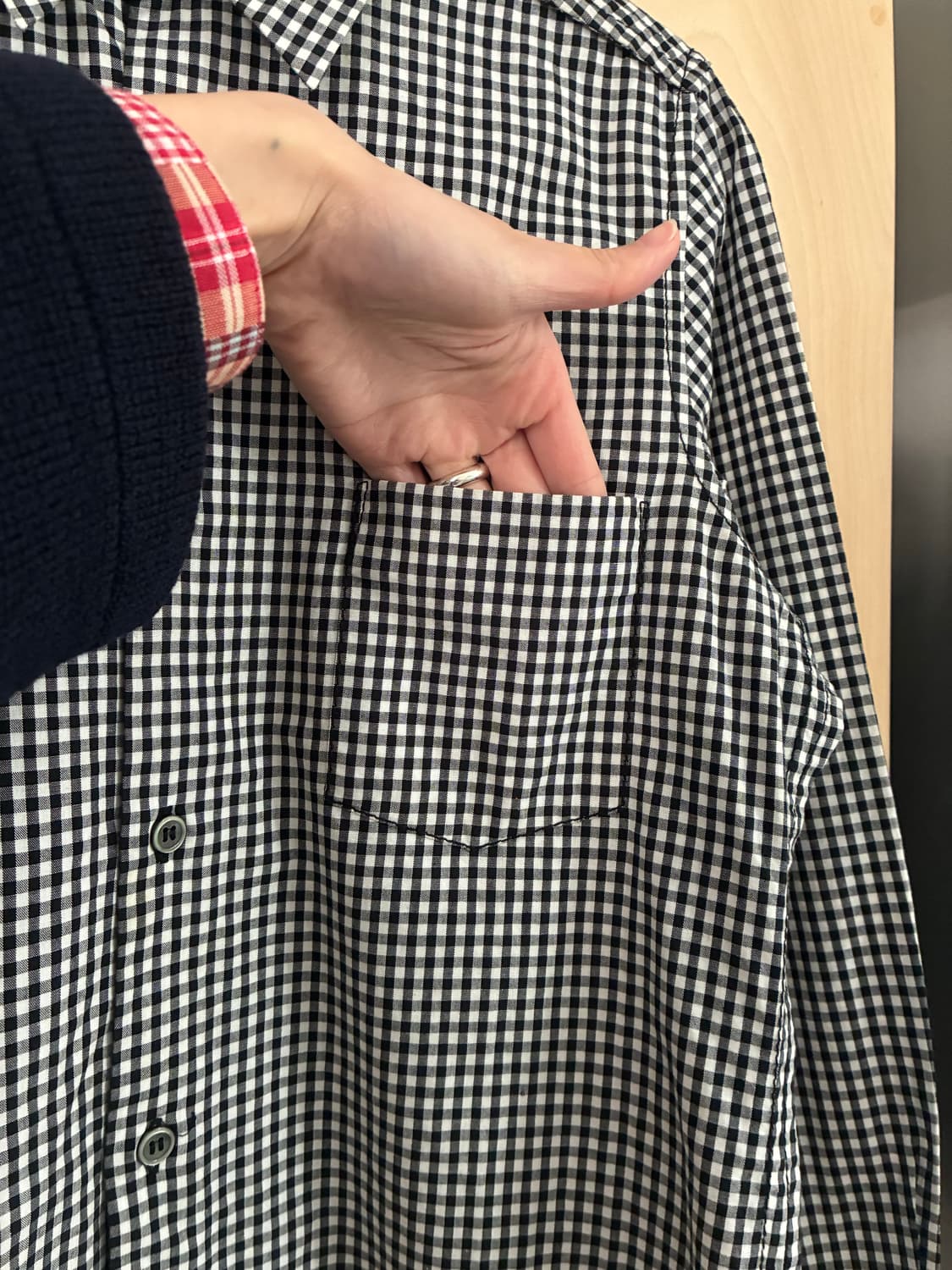 꼼데가르송 블랙 셔츠 상품이미지3