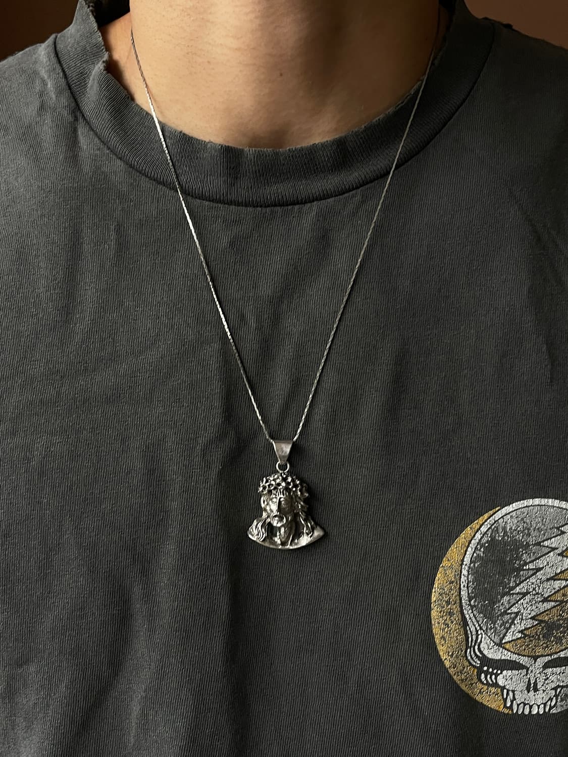 Vintage 925 Silver Jesus Pendant 상품이미지3