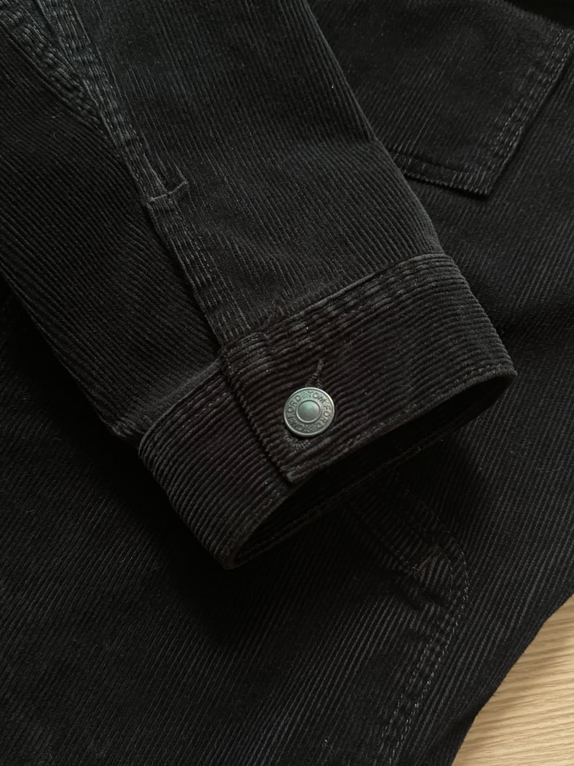 톰포드 코듀로이 트러커 xxl 블랙 상품이미지3