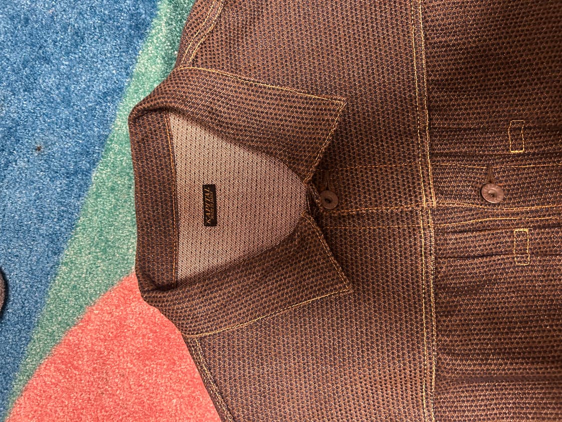 6) 캐피탈 센츄리 데님 1세대 자켓 N5S 브라운 상품이미지3