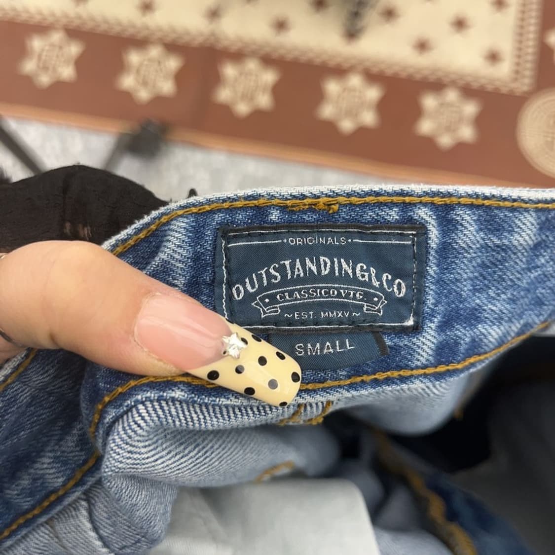 아웃스탠딩 캐주얼 아메카지 카펜터 와이드 데님팬츠 S C09634 상품이미지6