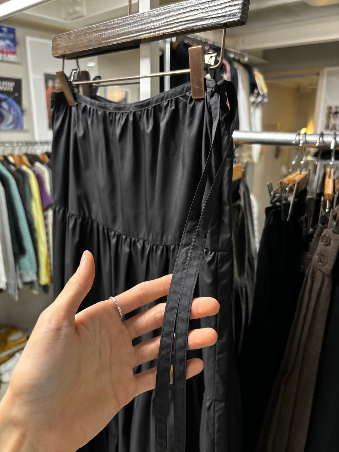 아츠로 타야마 플레어 폴리 스커트 상품이미지3