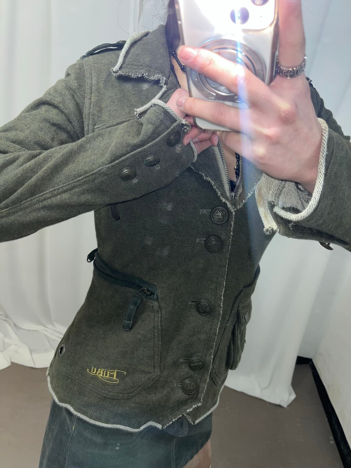 Fubu 카키 그런지 자켓 상품이미지7