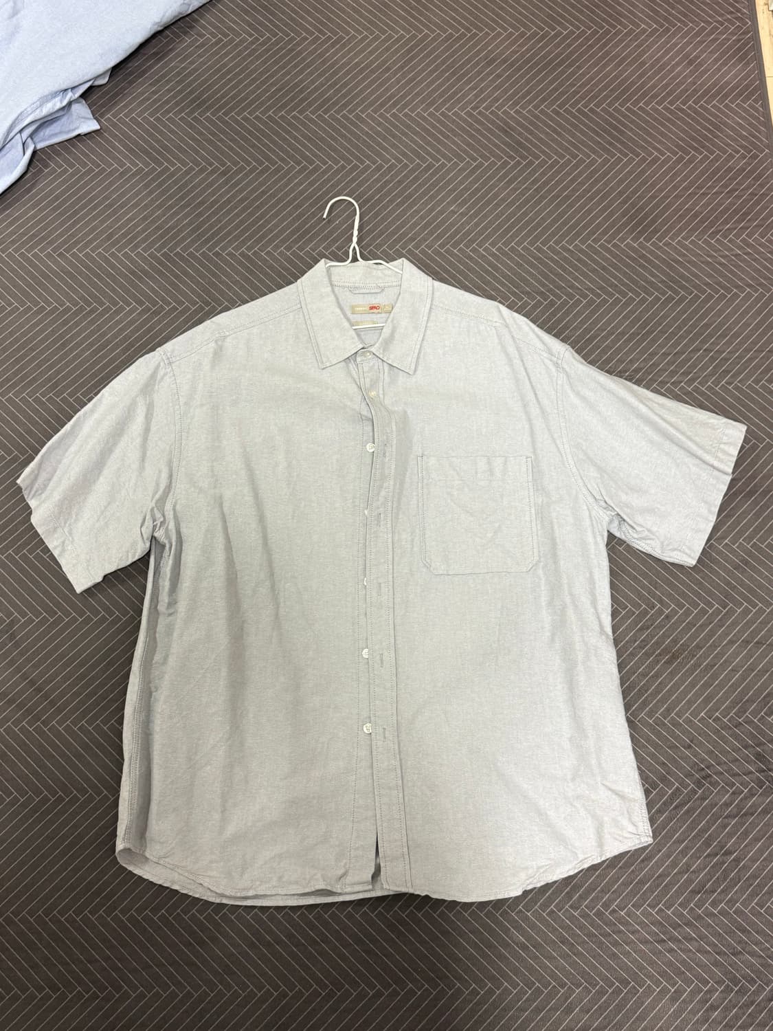 스파오 오버핏 옥스포드 반팔셔츠 XL 2개 SPYWD25C 상품이미지2
