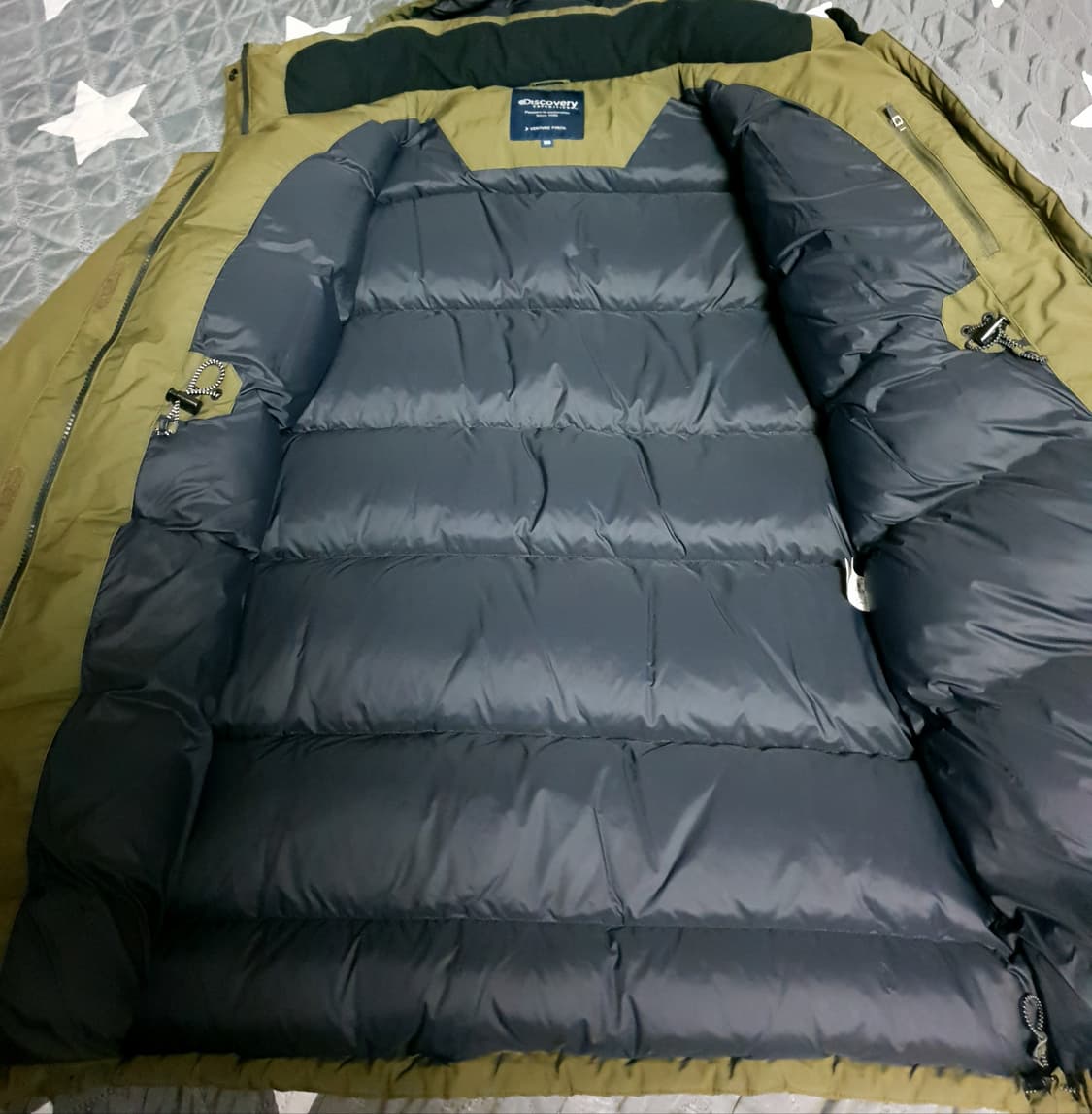 디스커버리 구스다운 롱패딩 파카 카키 (L) 상품이미지6