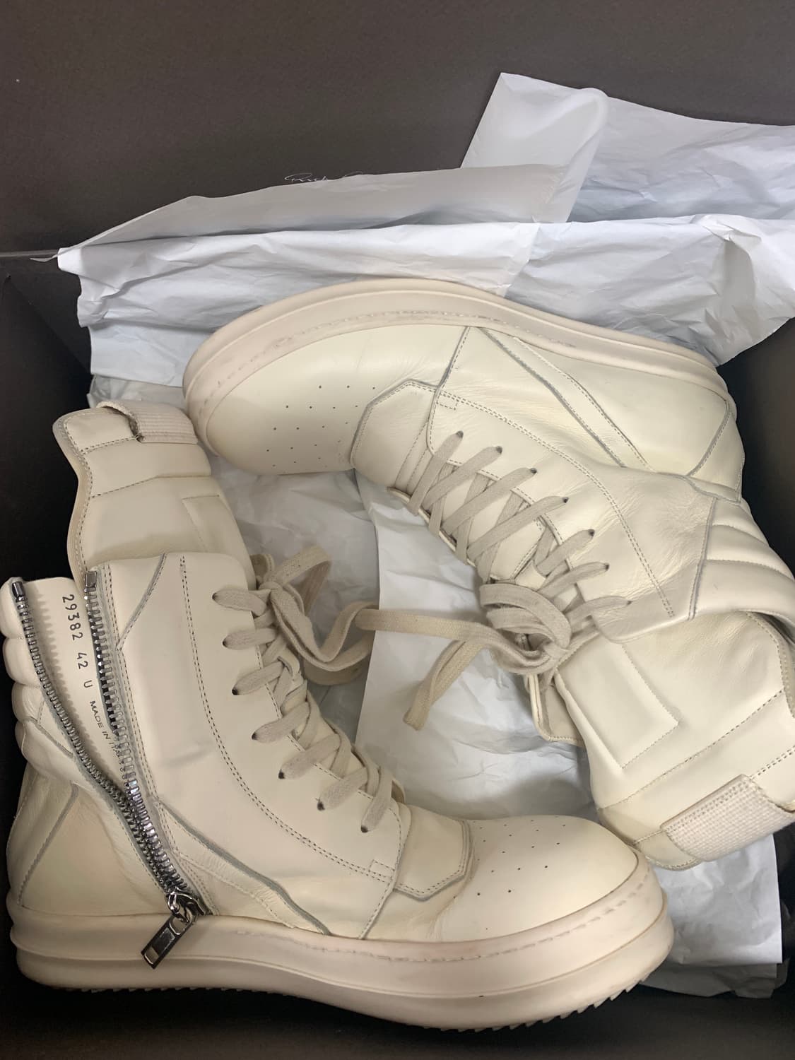 릭오웬스 지오바스켓 밀크 42사이즈 상품이미지1