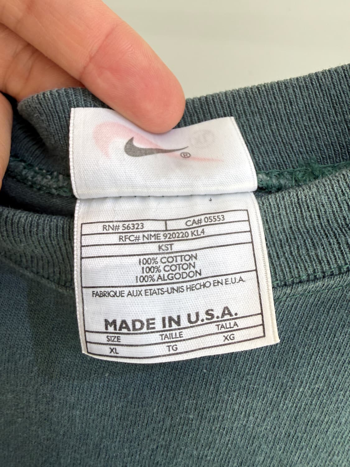 90's NIKE (Made in USA) 슬리브리스  상품이미지7