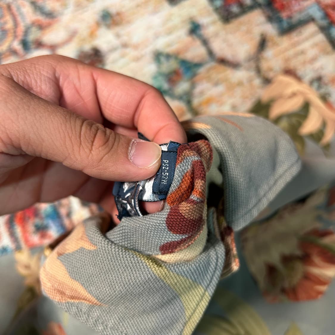 [M] 폴로 랄프로렌 플라워 패터 카라 반팔 상품이미지5