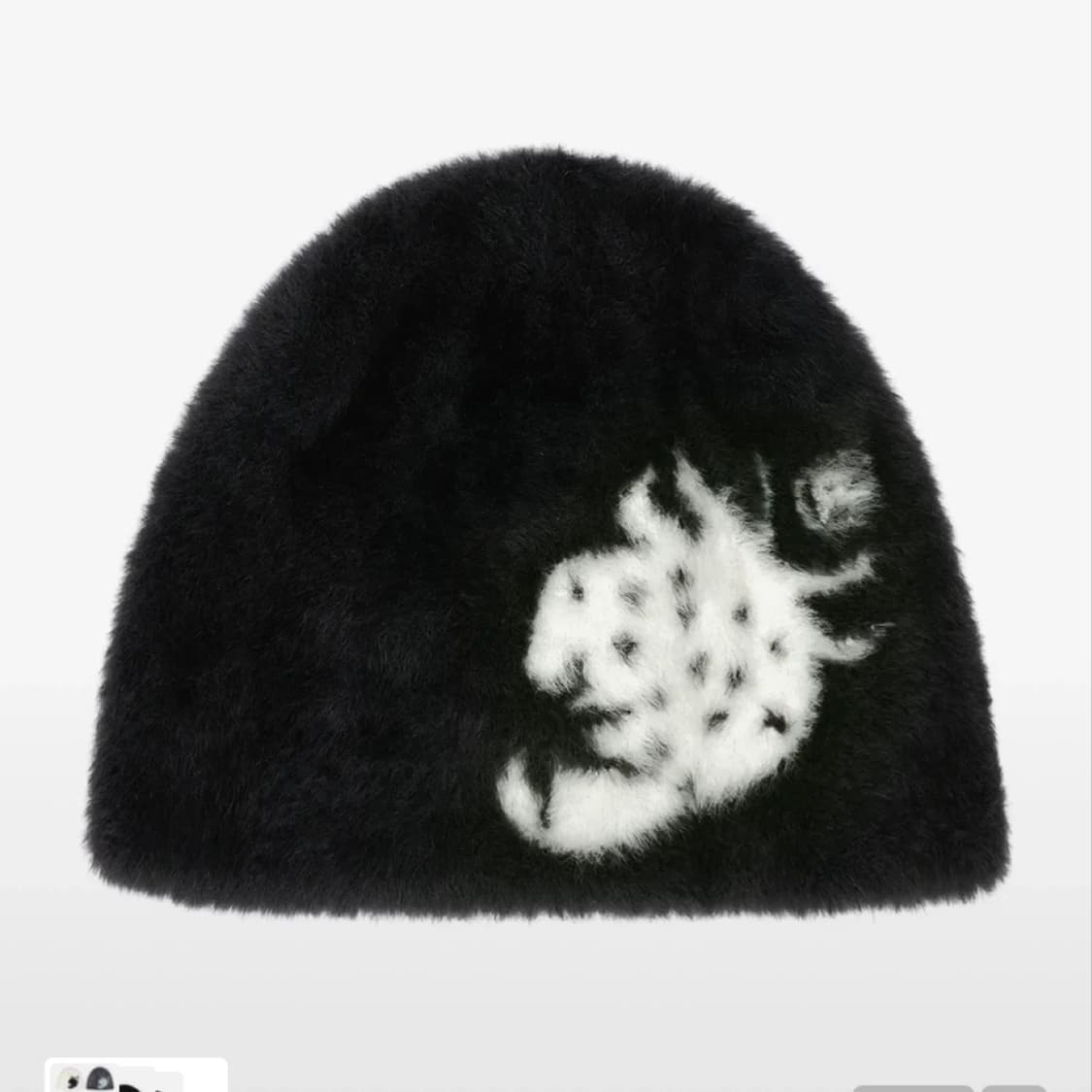 비디오자키 비니 블랙화이트 상품이미지2