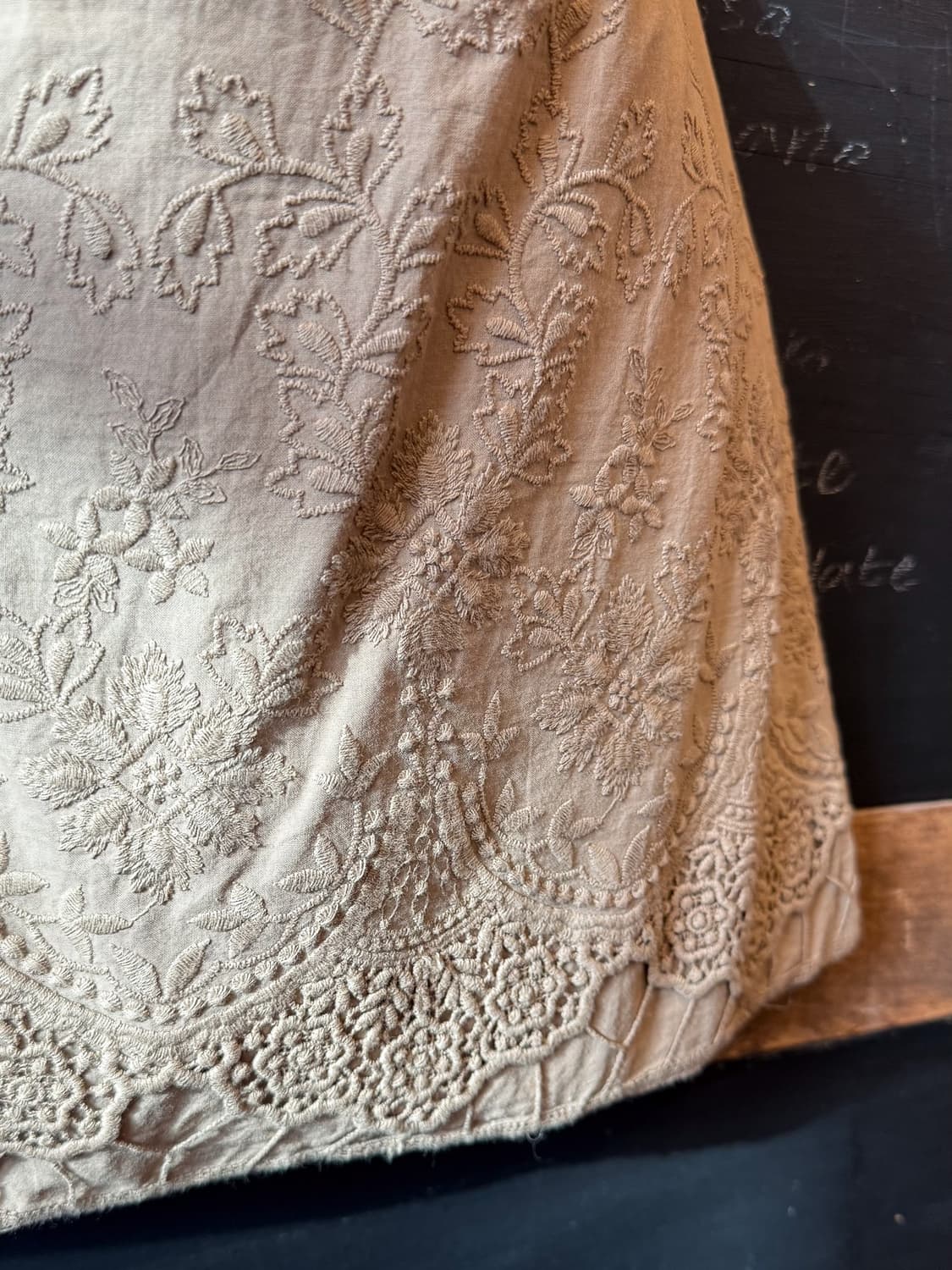 Crochet Embroidered Linen Bag 0089 상품이미지3