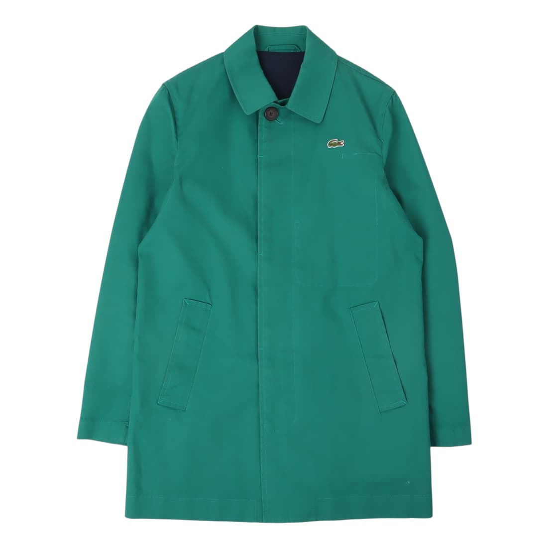 라코스테 민트 코튼 히든버튼 코트 상품이미지1