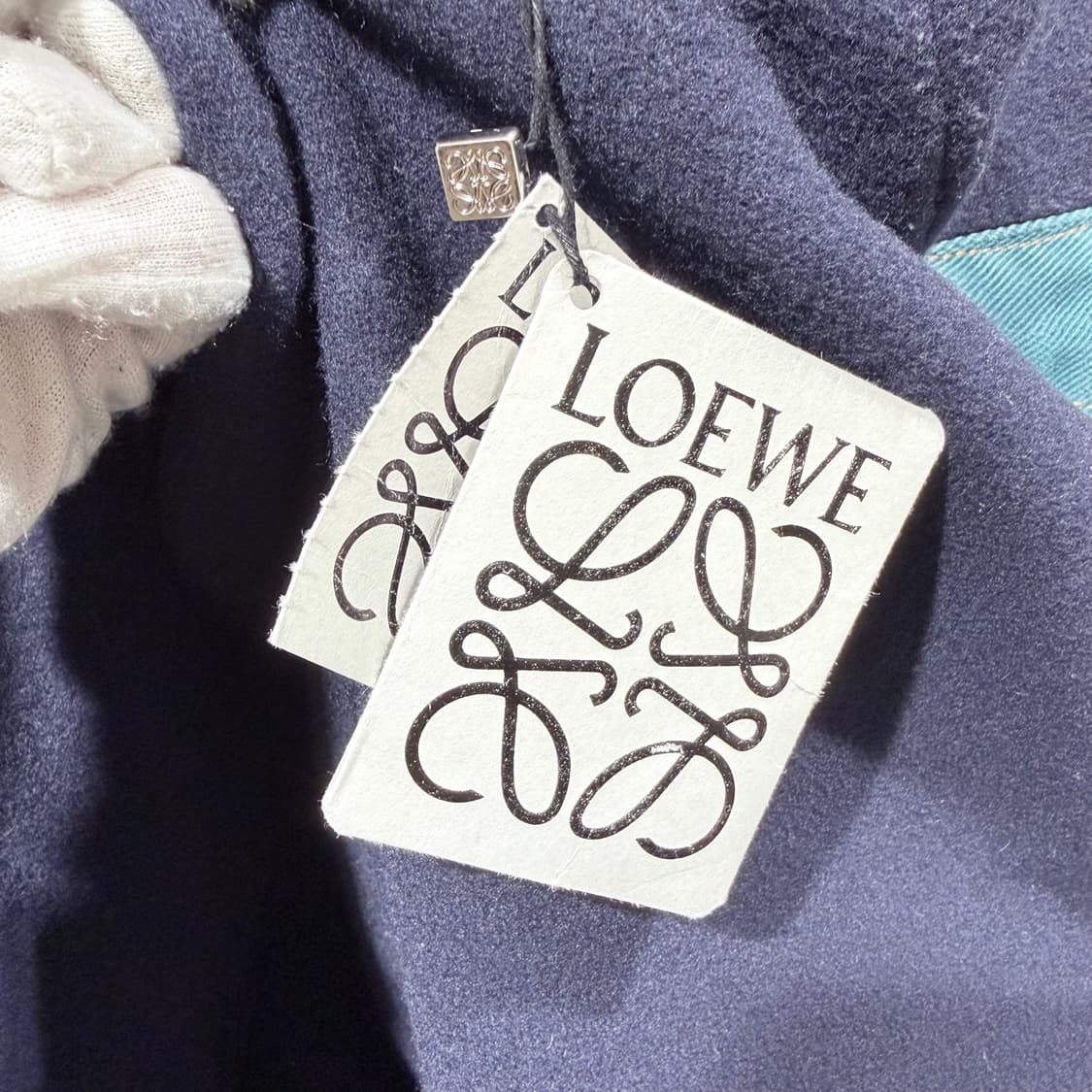 (S+/48) / 로에베 아나그램 레더패치 시어링 오버셔츠 자켓 상품이미지7