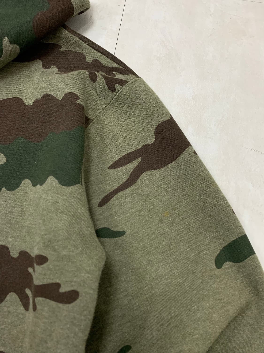 카모 패턴 카키 후드집업 #134 상품이미지9