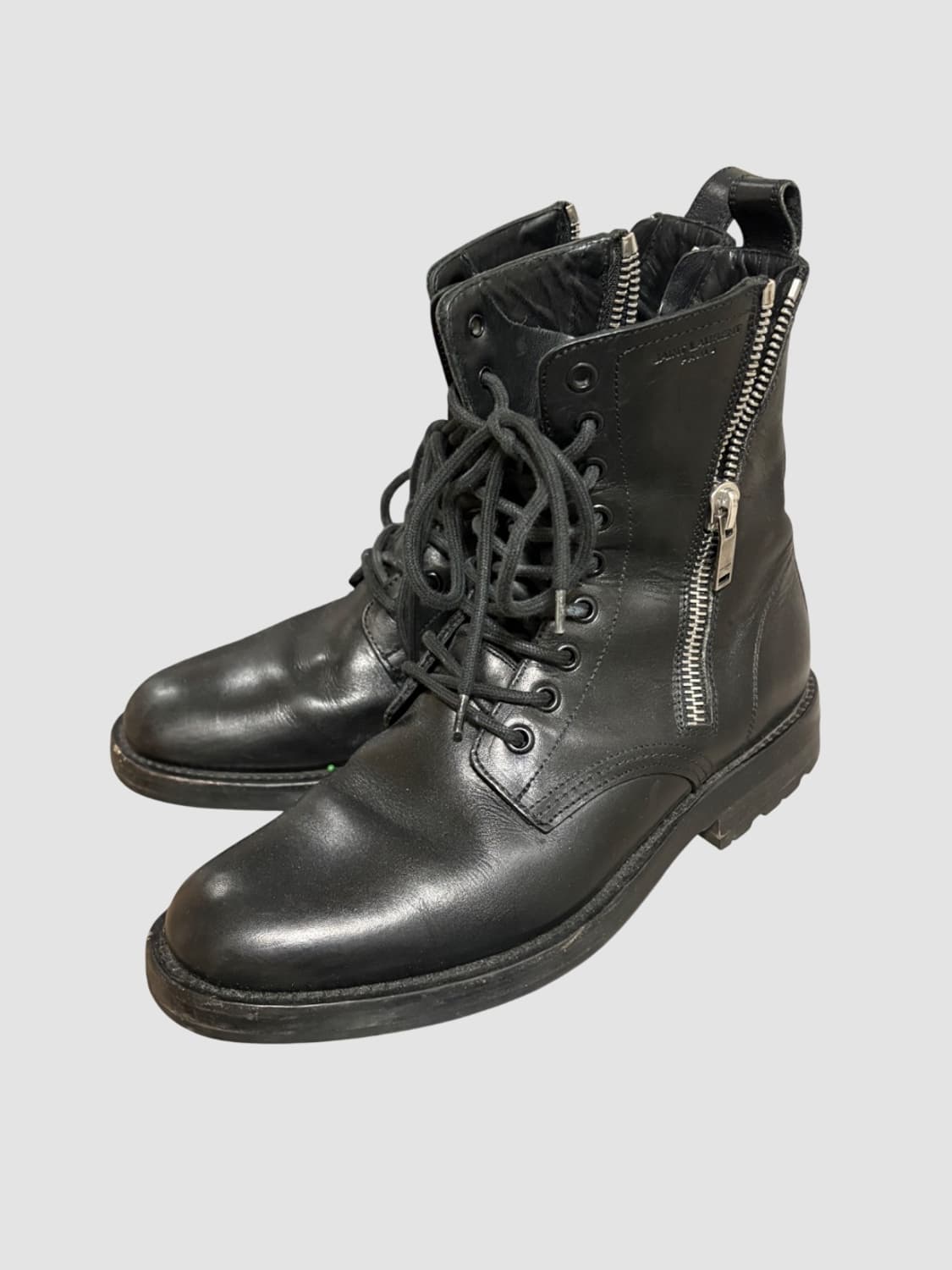 입생로랑 SAINT LAURENT Zip-Accented 컴뱃 부츠 상품이미지1