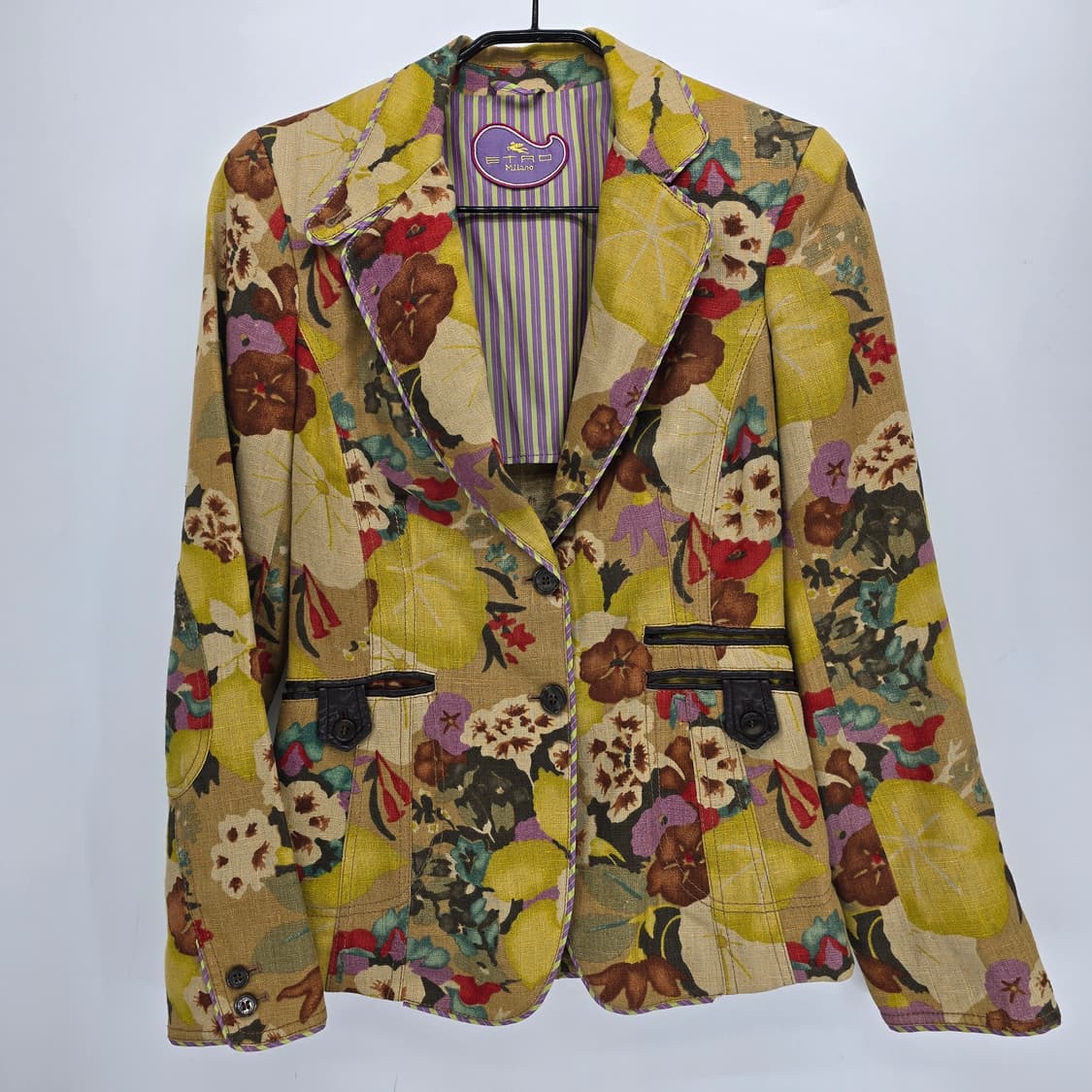 ETRO Milano 플로럴 린넨 자켓 (Made in Italy) 상품이미지1