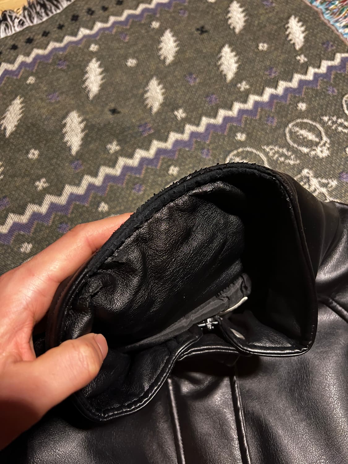 레더 자켓(누빔) 상품이미지6