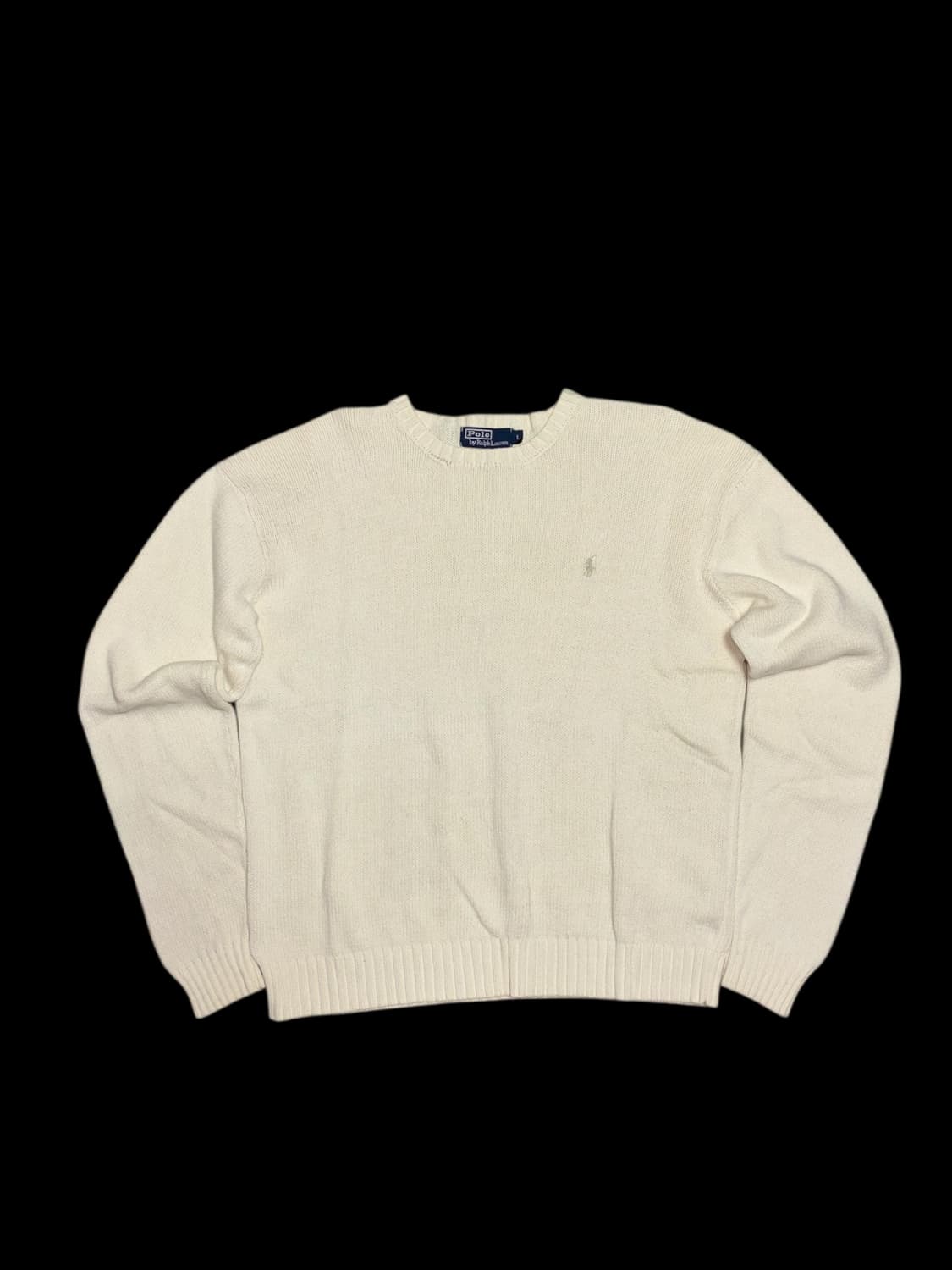 폴로 랄프로렌 아이보리 크림색상 니트 상품이미지1