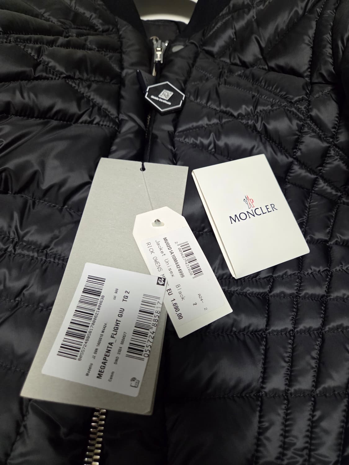 릭오웬스 메가펜타 플라이트 다운자켓 2사이즈 상품이미지2