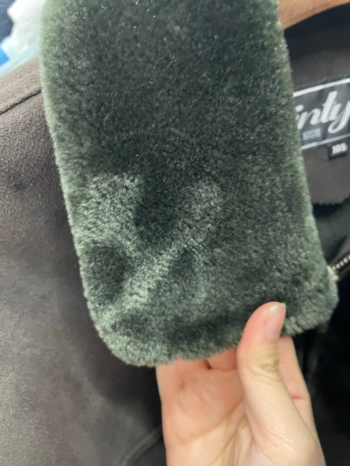 빈티지 브라운 퍼 카라 무스탕 자켓 H1609 상품이미지6