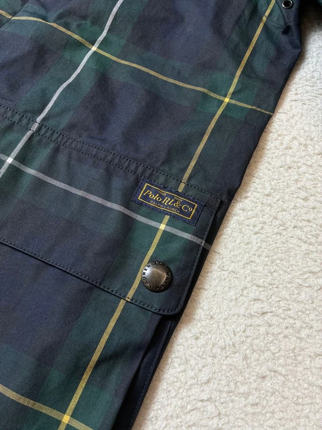 폴로 랄프로렌 블랙와치 타탄체크 레인코트 PN7485 상품이미지6