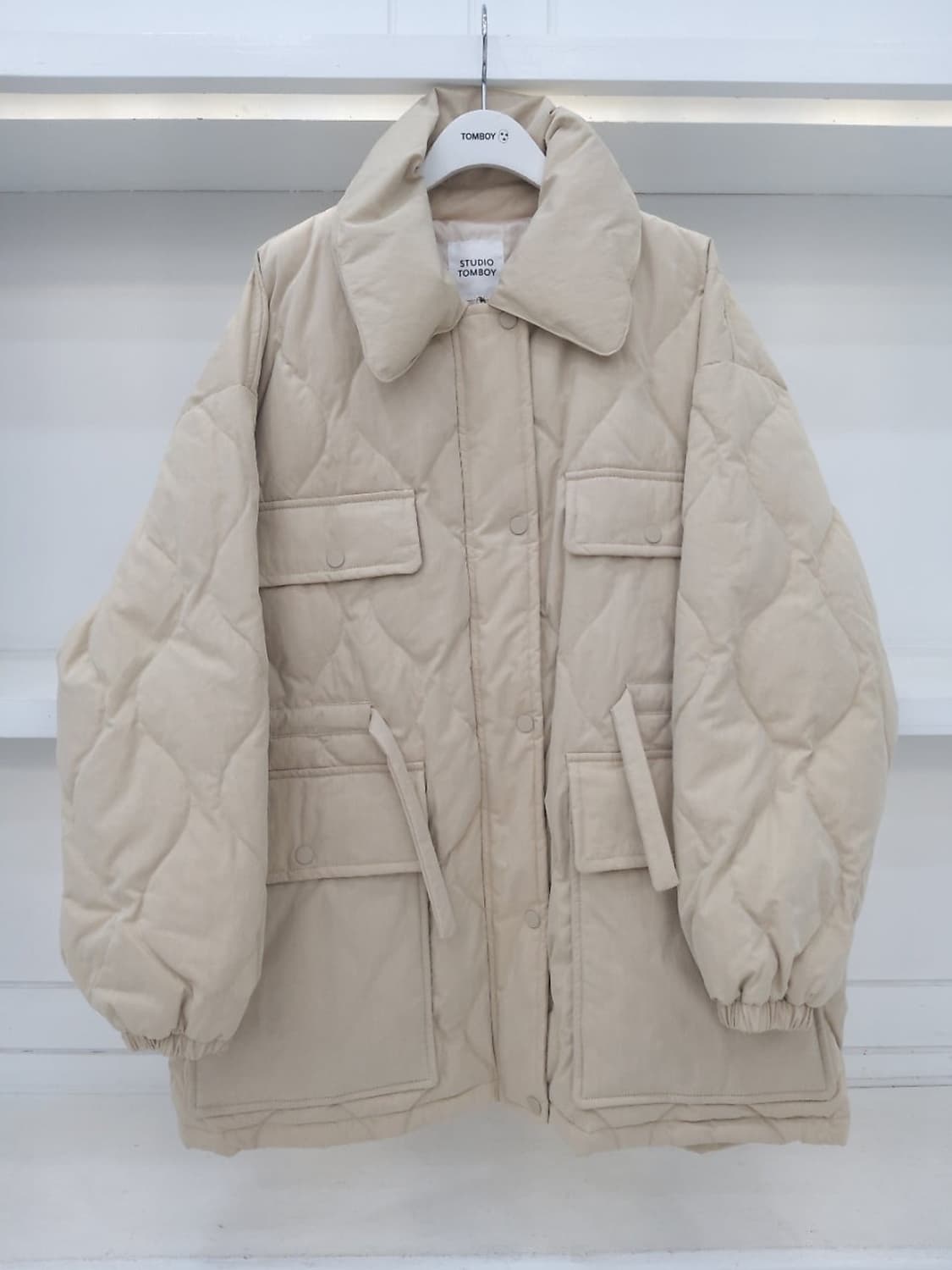 스튜디오 톰보이 스트링 퀼팅다운 점퍼 상품이미지1