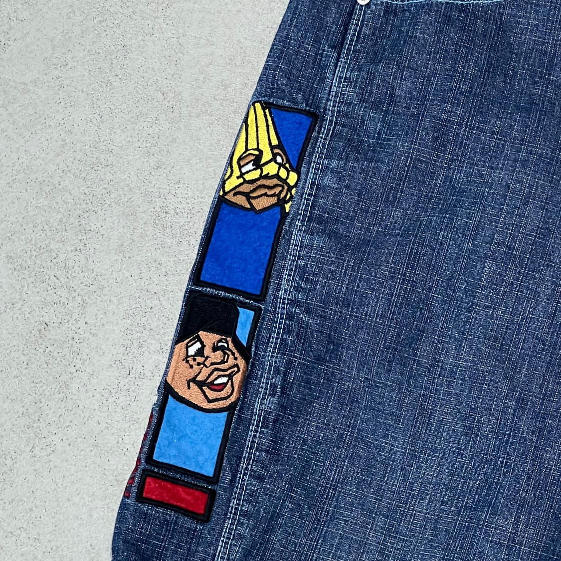 후부 자수 데님하프팬츠 s10488 상품이미지5