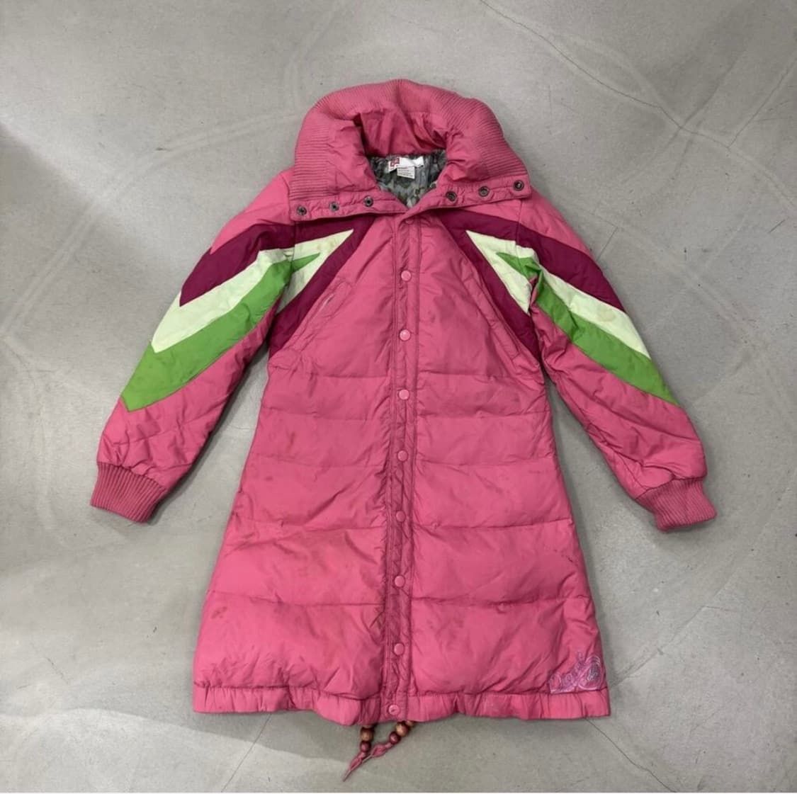 디젤 롱패딩 핑크 M 상품이미지1