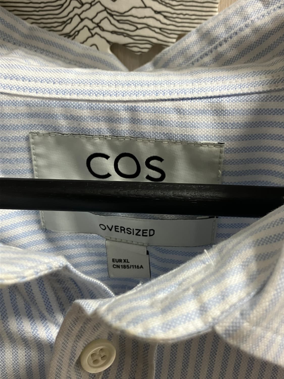 (XL) COS 오버핏 옥스포드 스트라이프 셔츠 상품이미지3