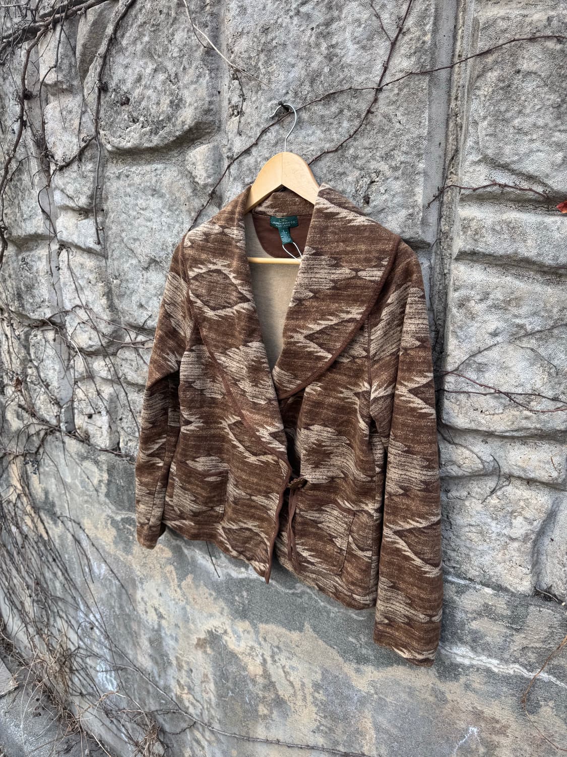 폴로 로렌 진스 랄프로렌 빈티지 나바호 네이티브 패턴 자켓 우먼 L 상품이미지3