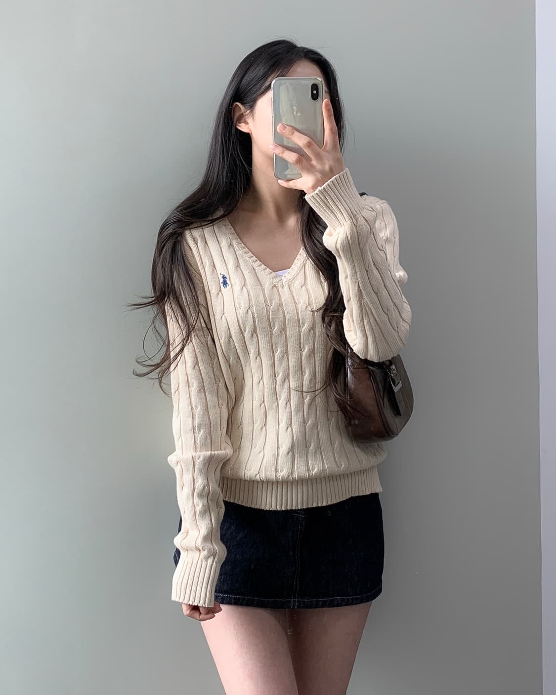 폴로 코튼 케이블 니트 상품이미지3