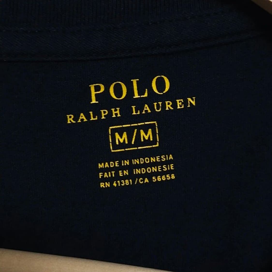 100~105 POLO 폴로 랄프로렌 라운드 반팔티 곤색 상품이미지3