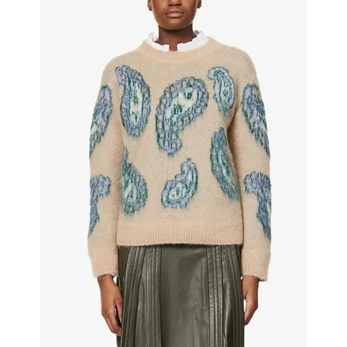 산드로 페이즐리 패턴 모헤어 혼방 스웨터 상품이미지7