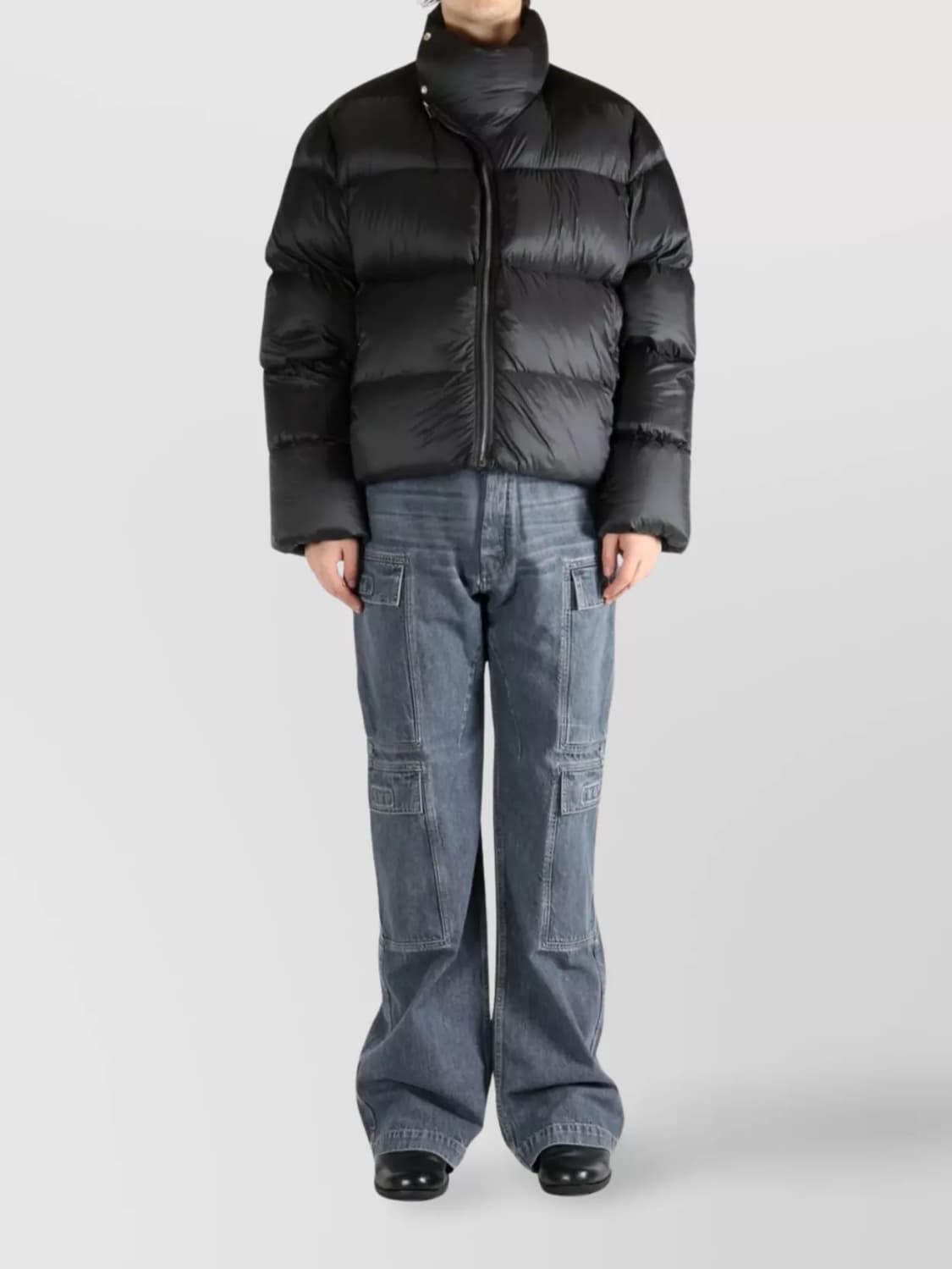 [48] 25FW 릭 오웬스 콘코디언 터틀넥 패딩 블랙 상품이미지2