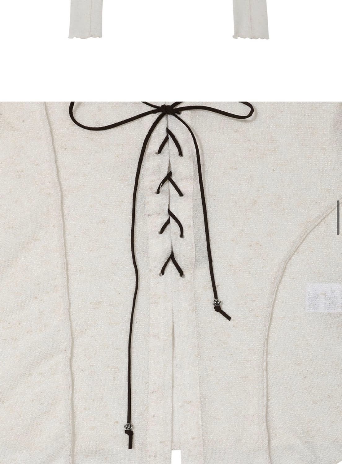 WESTERN OPEN COLLAR SHIRT, IVORY 상품이미지3