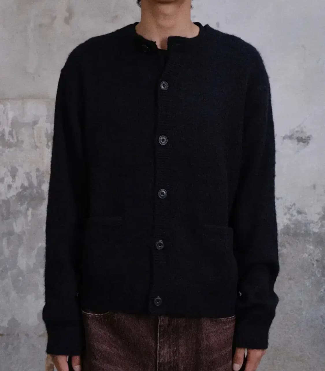 다이브인 라운드넥 헤어리 가디건 1사이즈 상품이미지1