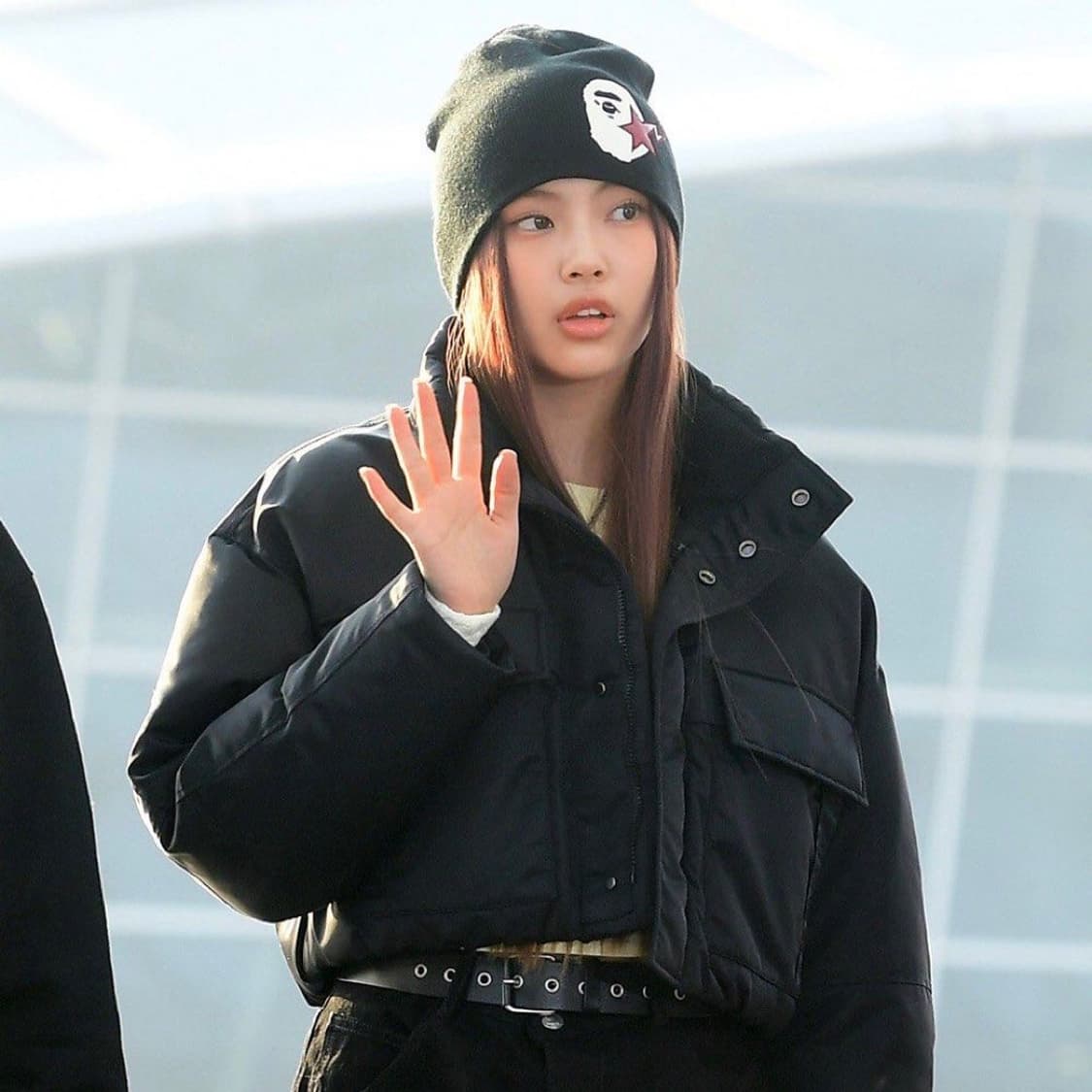 BAPE Sta Ape Head Leather Patched Beanie 상품이미지2