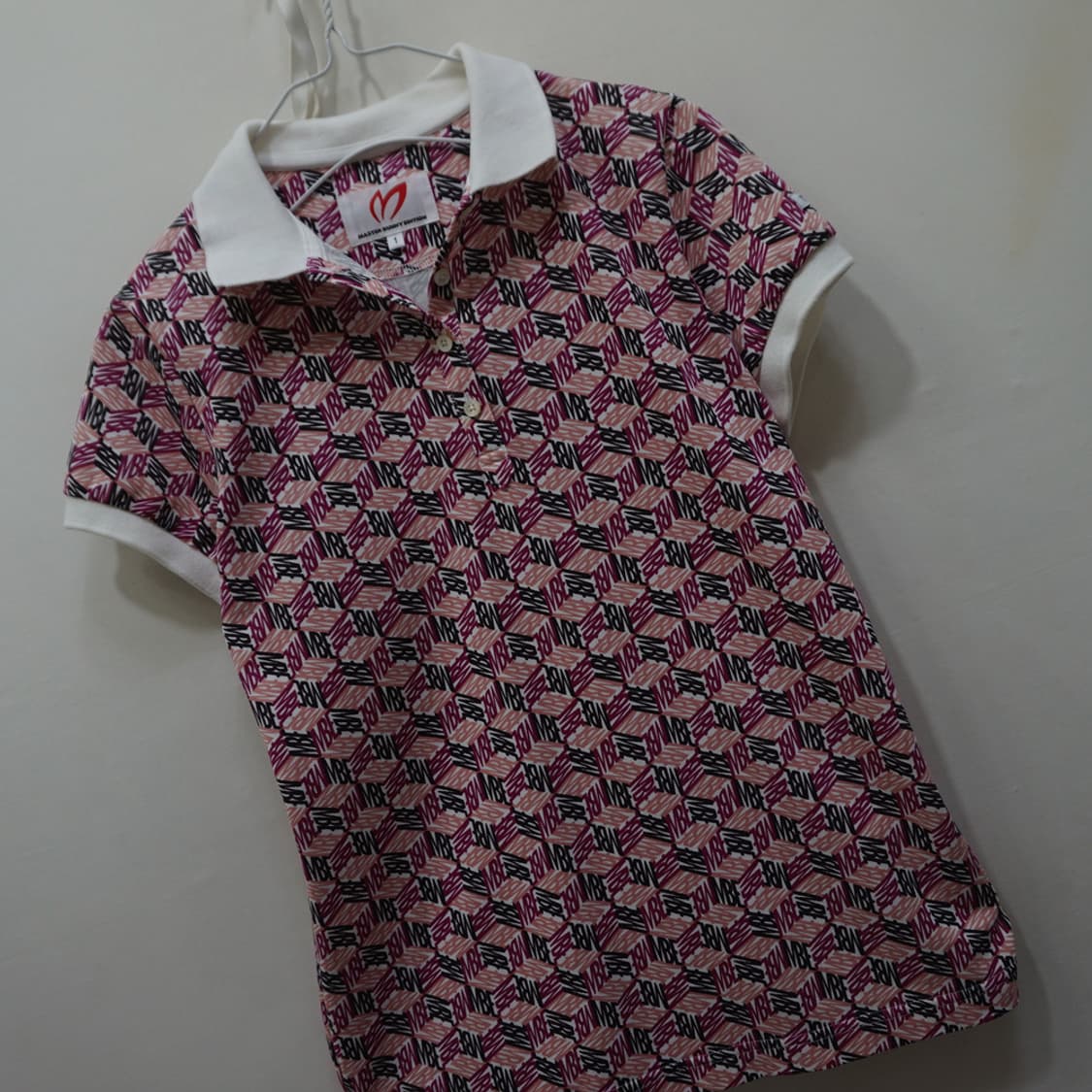 일본정품 마스터바니 골프 얇음 카라 반팔 티 여성 S 훌륭 사랑봉봉 상품이미지1