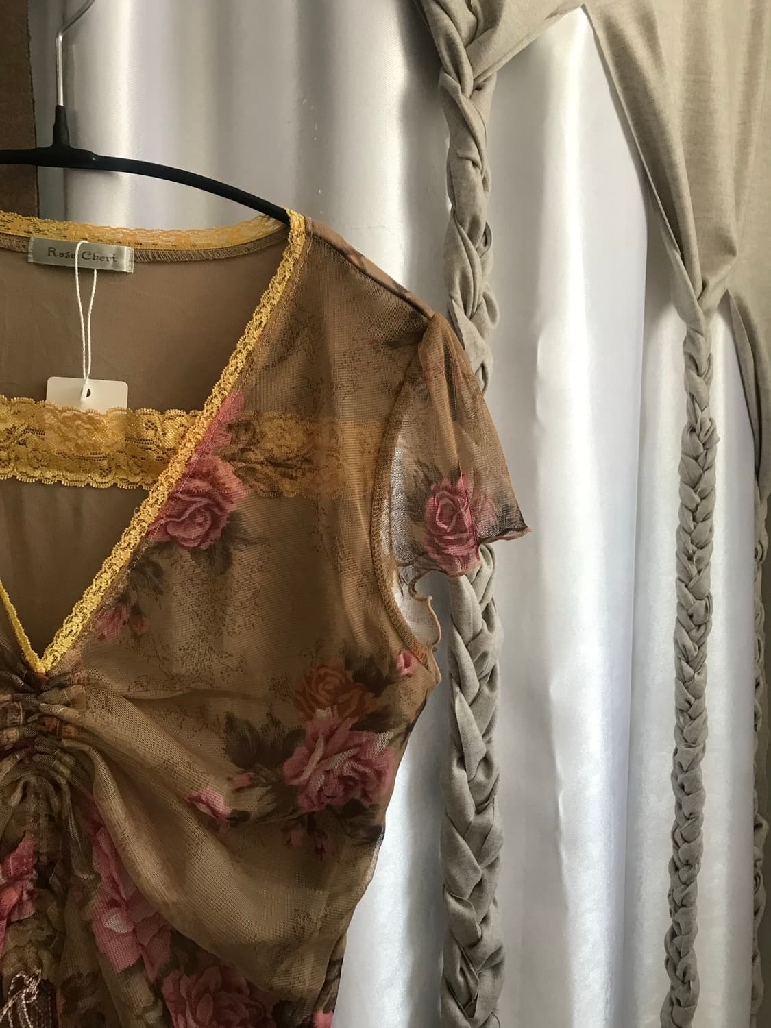 vintage pattern mash top 상품이미지5