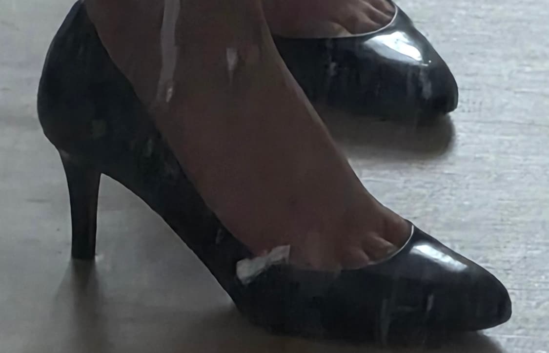 지미추 블랙 페이던트 펌프스 36 상품이미지6
