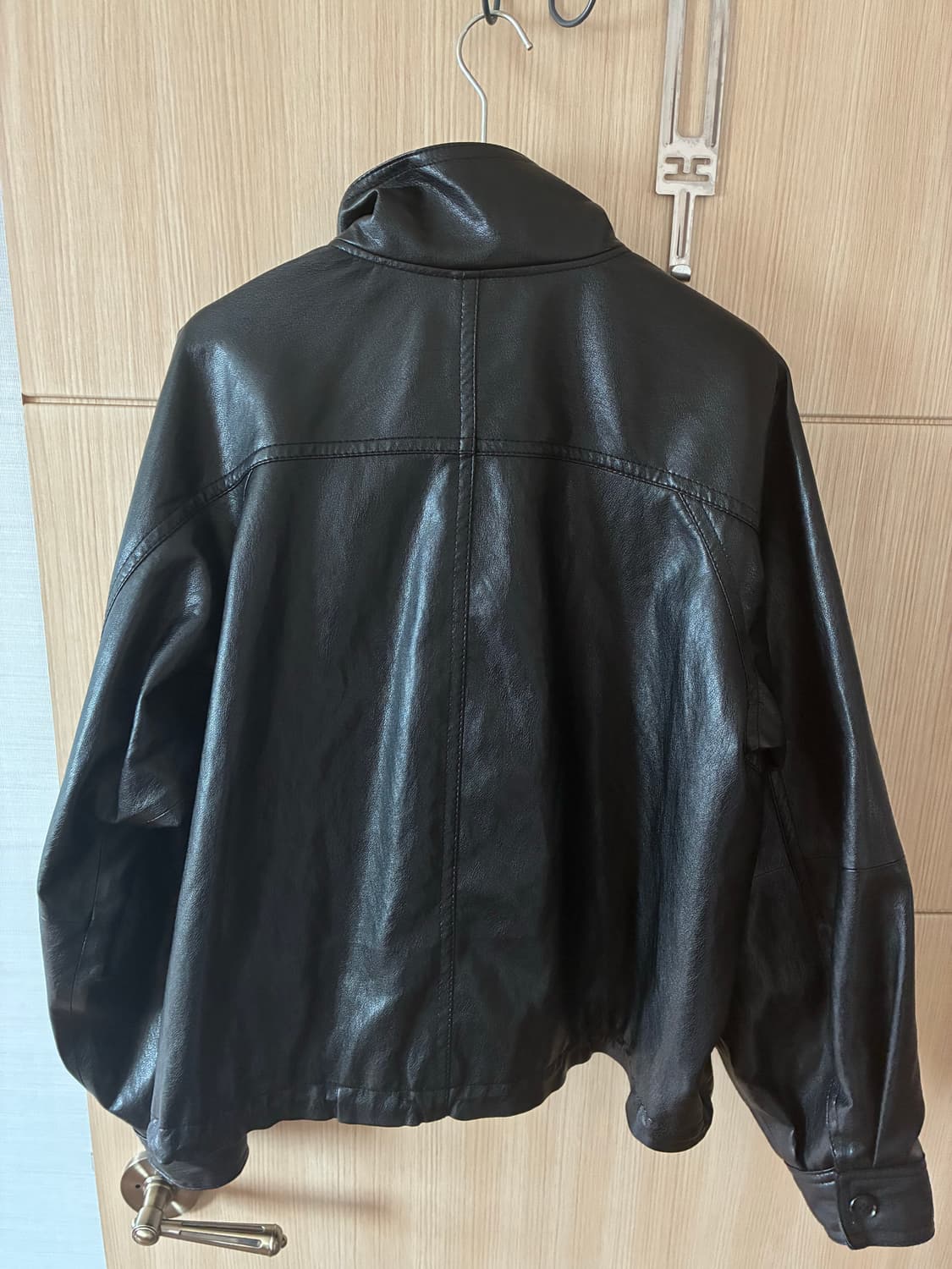 모노하 하이넥 버튼 자켓 블랙 상품이미지2